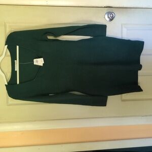 NWT Abercrombie and Fitch body skimming XL green mini sweater dress